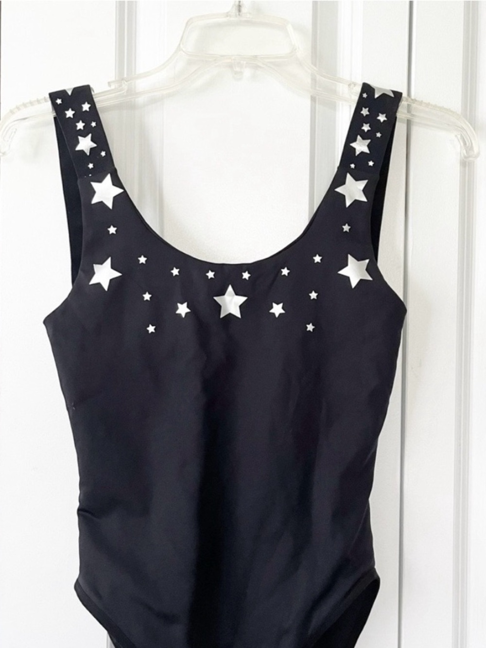 Ultracor Black Silver Star one-piece low back swimsuit - Picture 5 of 8